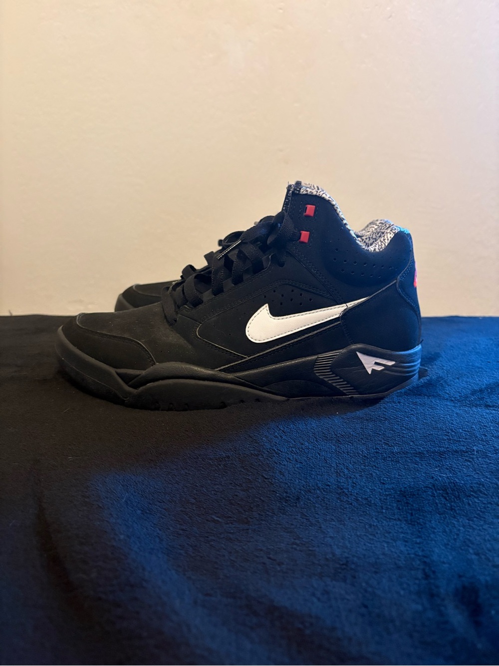 Nike Air Flight Lite Mid Black Scottie Pippen Dream Team Chicago Bulls SZ 7